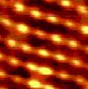 AFM-Bild aus der berlagerungszone zweier Wellen fr Rotverstimmung